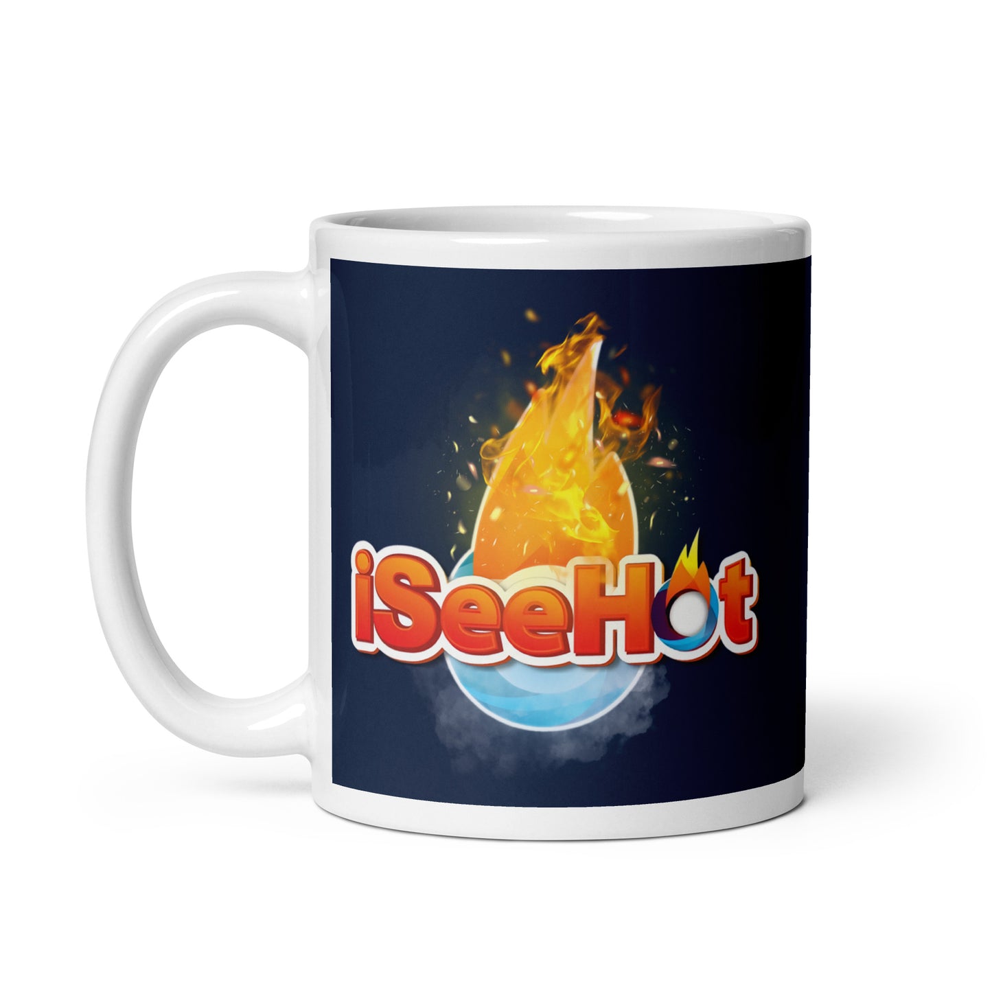 iSeeHot White-Navy Mug