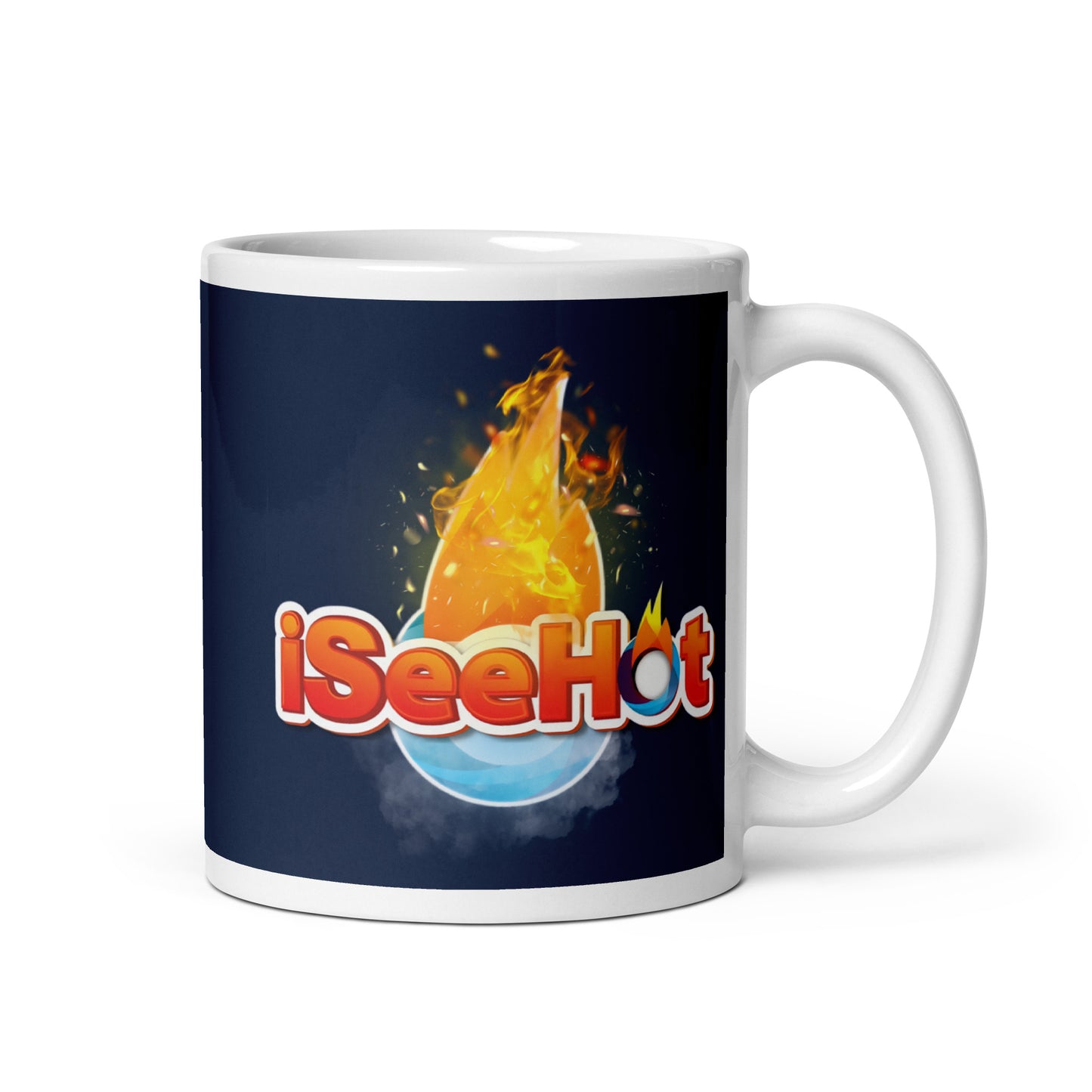 iSeeHot White-Navy Mug