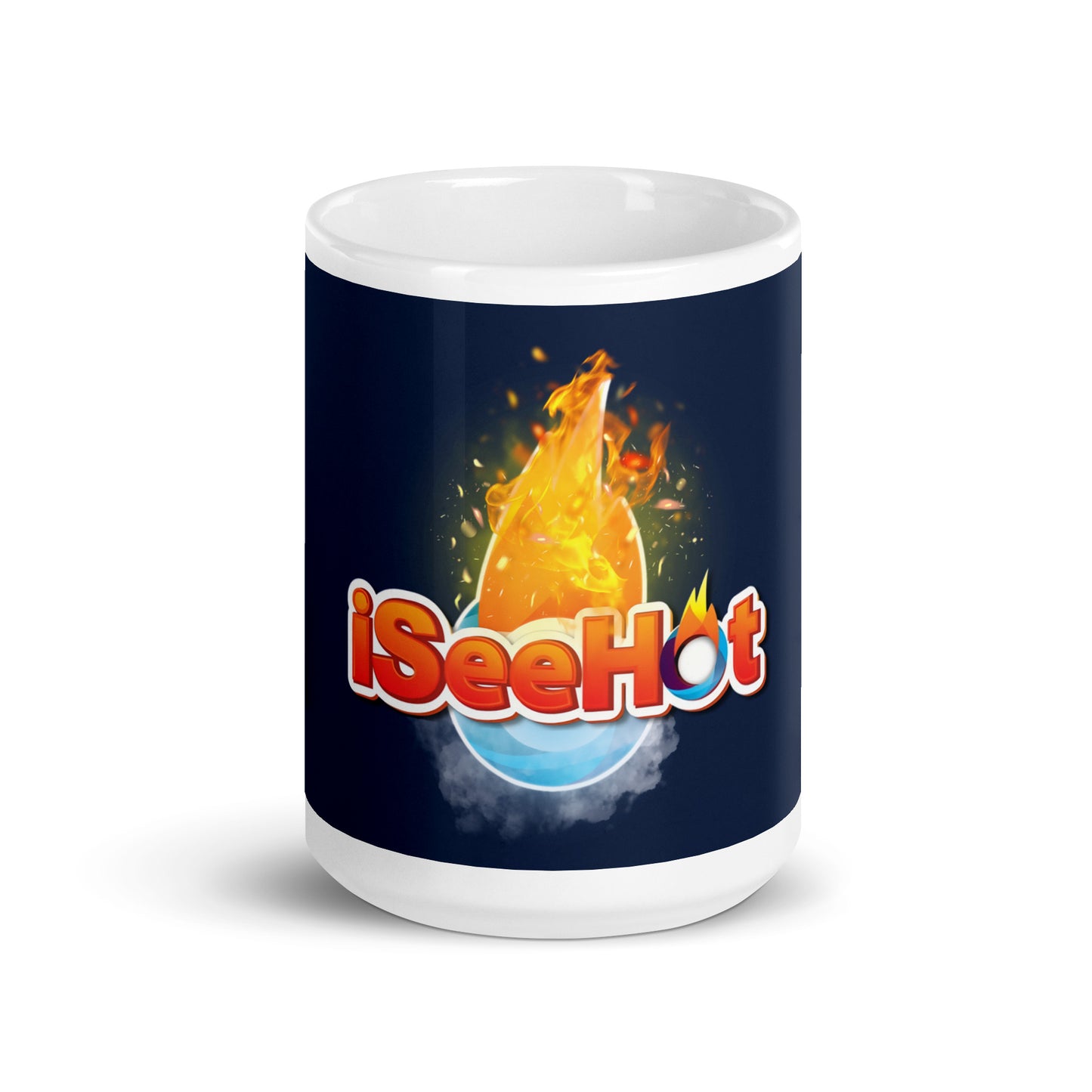 iSeeHot White-Navy Mug